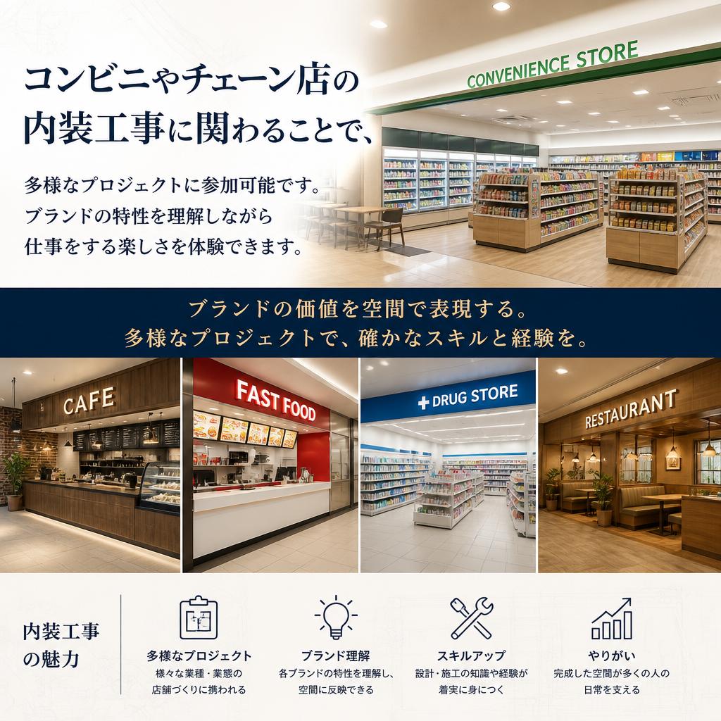 店舗内装工事の魅力