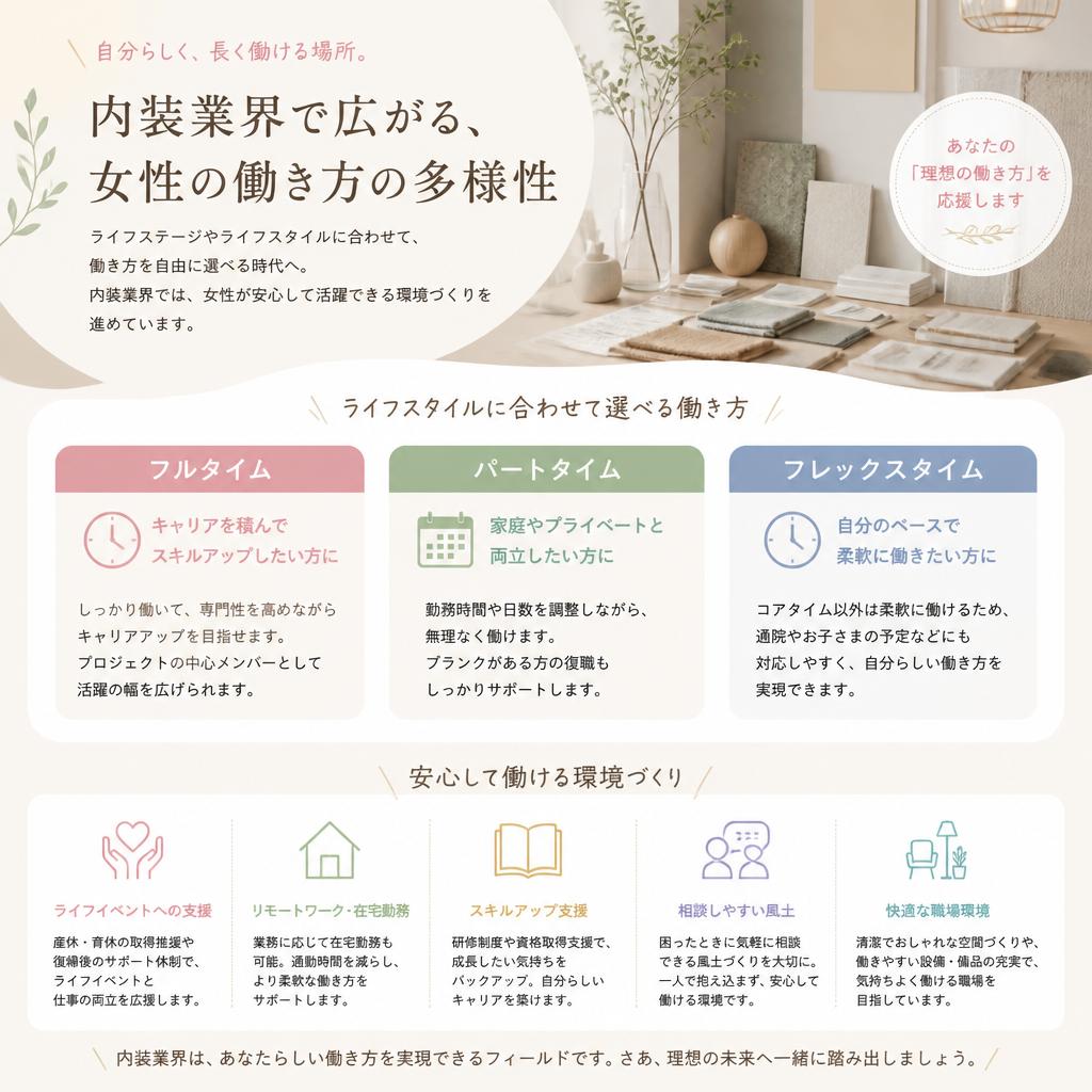 多様な働き方が可能な環境