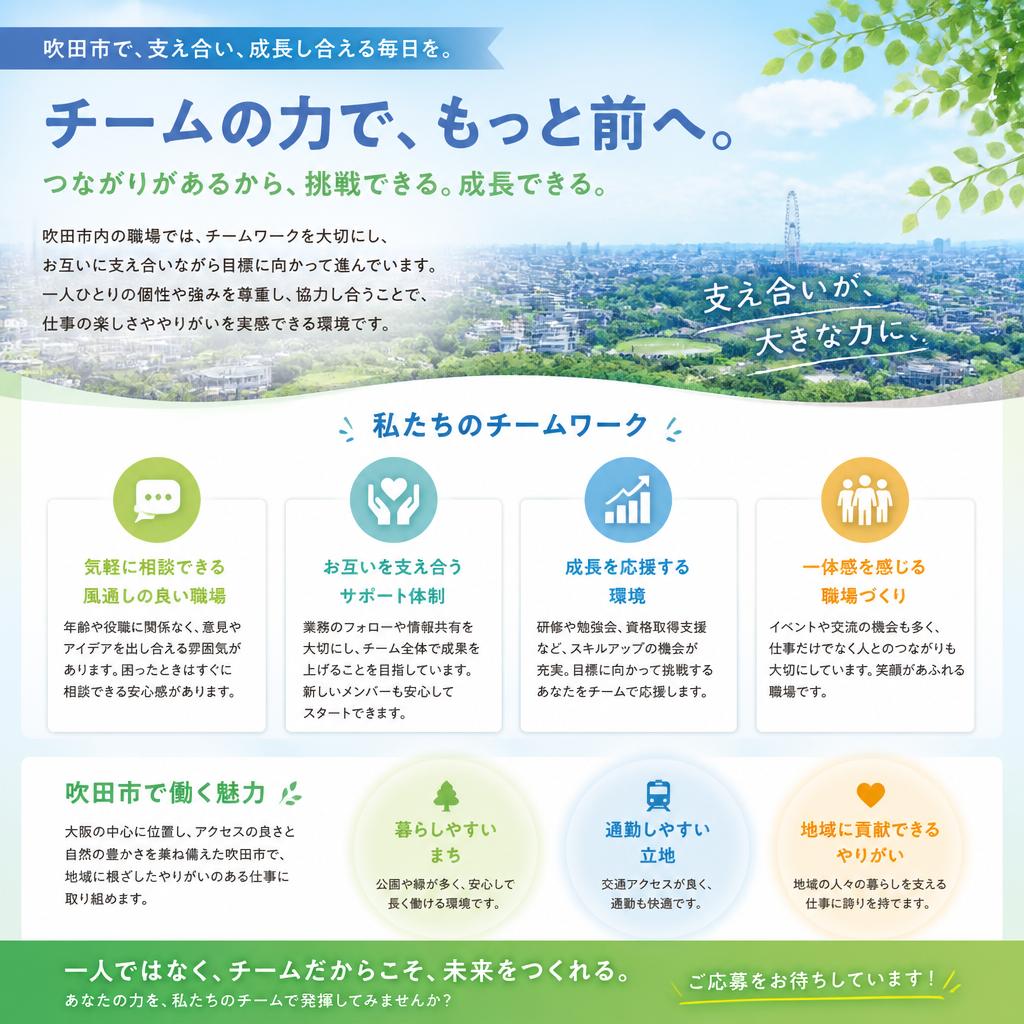 仲間と共に成長できる職場